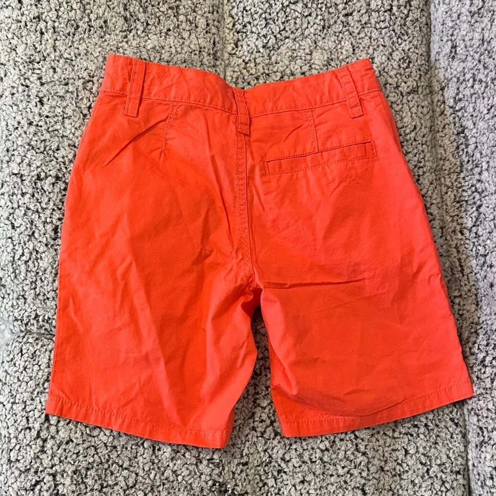 Cat & Jack Coral Orange boys Flat Front Shorts size 8